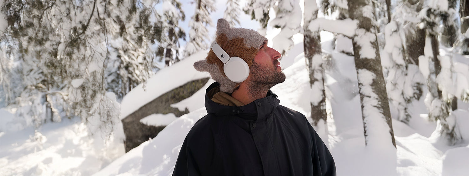 Skullcandy headphones used in board sports and outdoor action sports culture