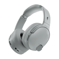 Grey over-ear Skullcandy Crusher 1080 ANC headphones on a black background | Cement