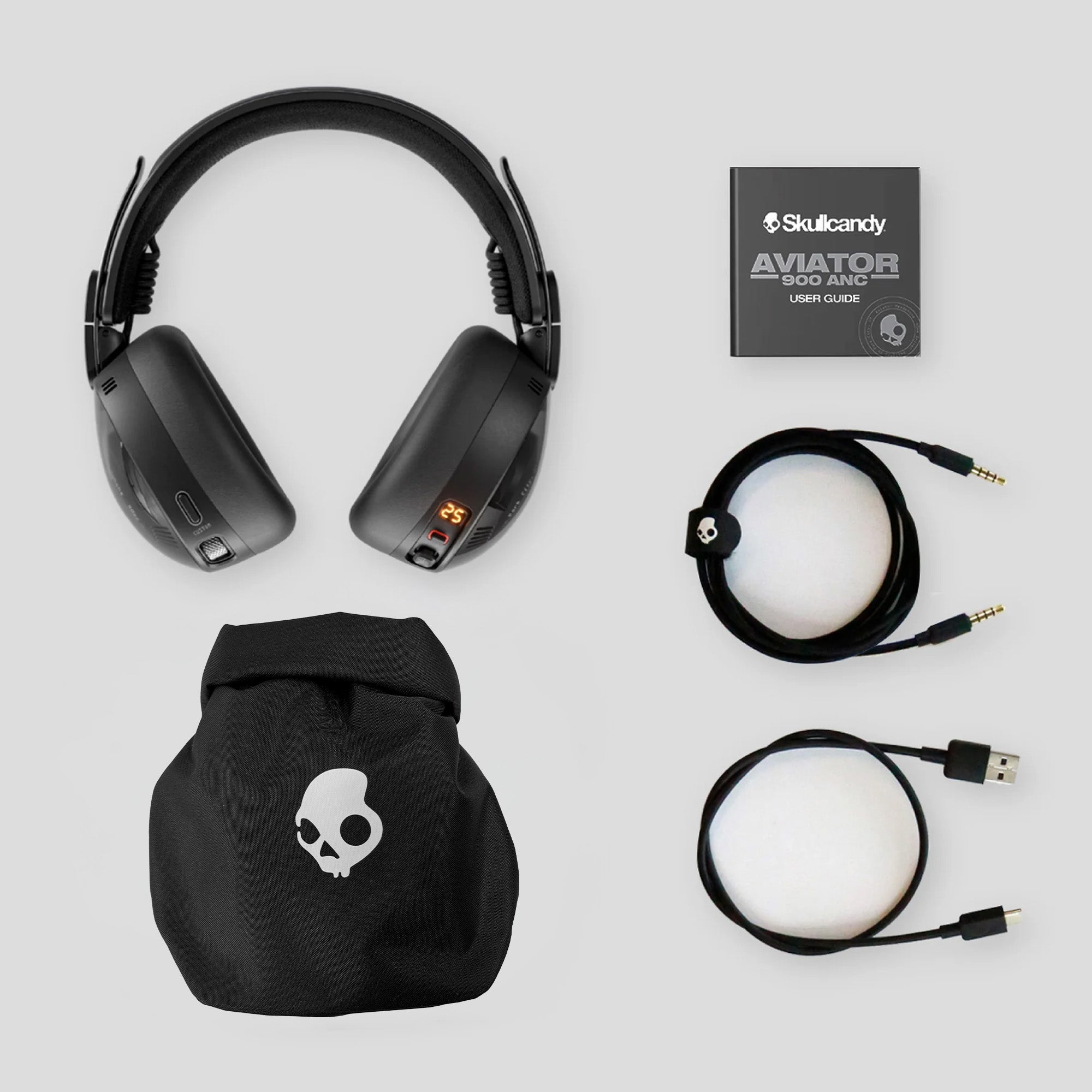 Skullcandy AVIATOR 900 ANC ワイヤレスヘッドホン Aviator® 900 ANC Headphones with Adaptive Active Noise Canceling