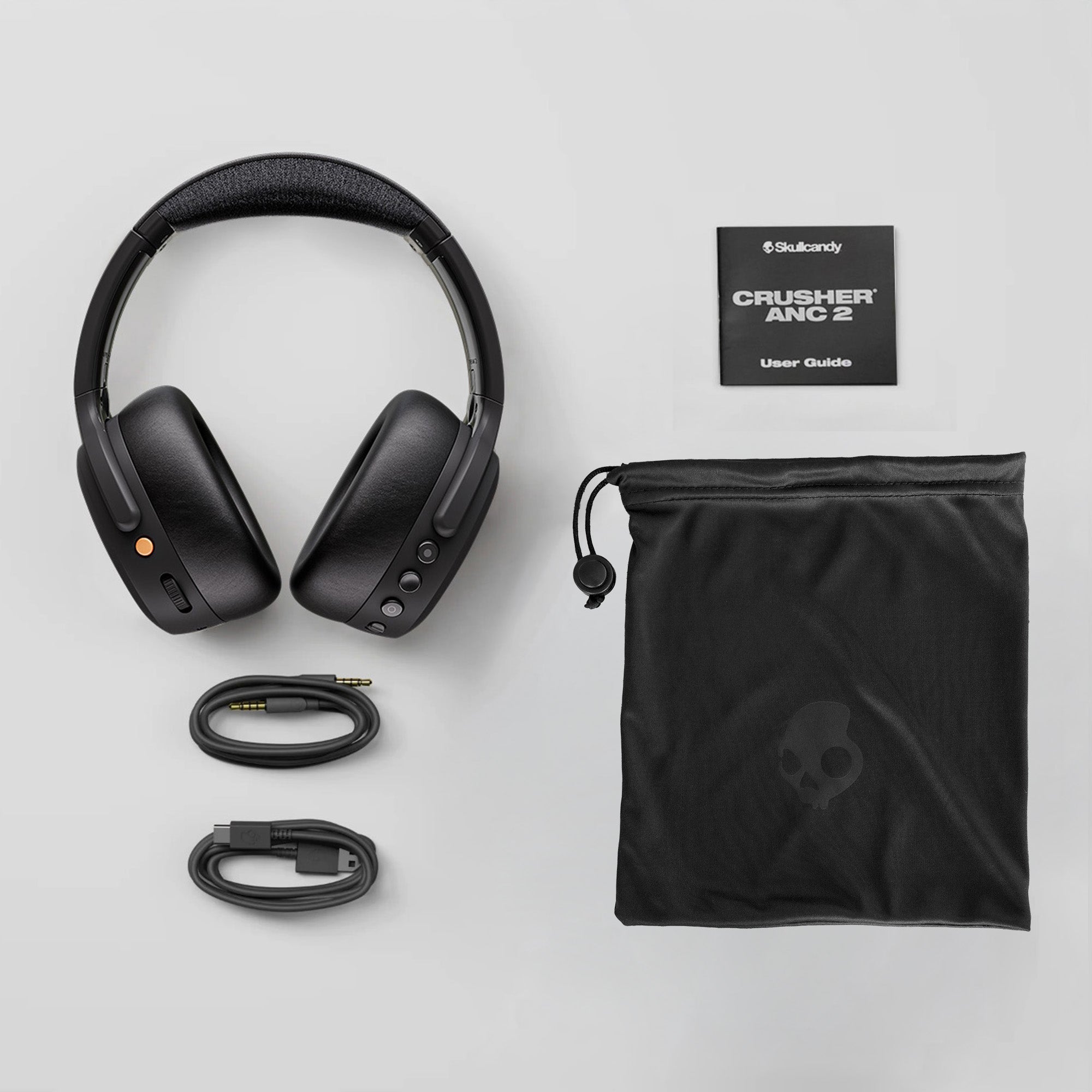 【美品】スカルキャンディ ANC2 ワイヤレスヘッドホン Crusher ANC 2 - Bass Headphones with Noise Canceling | True
