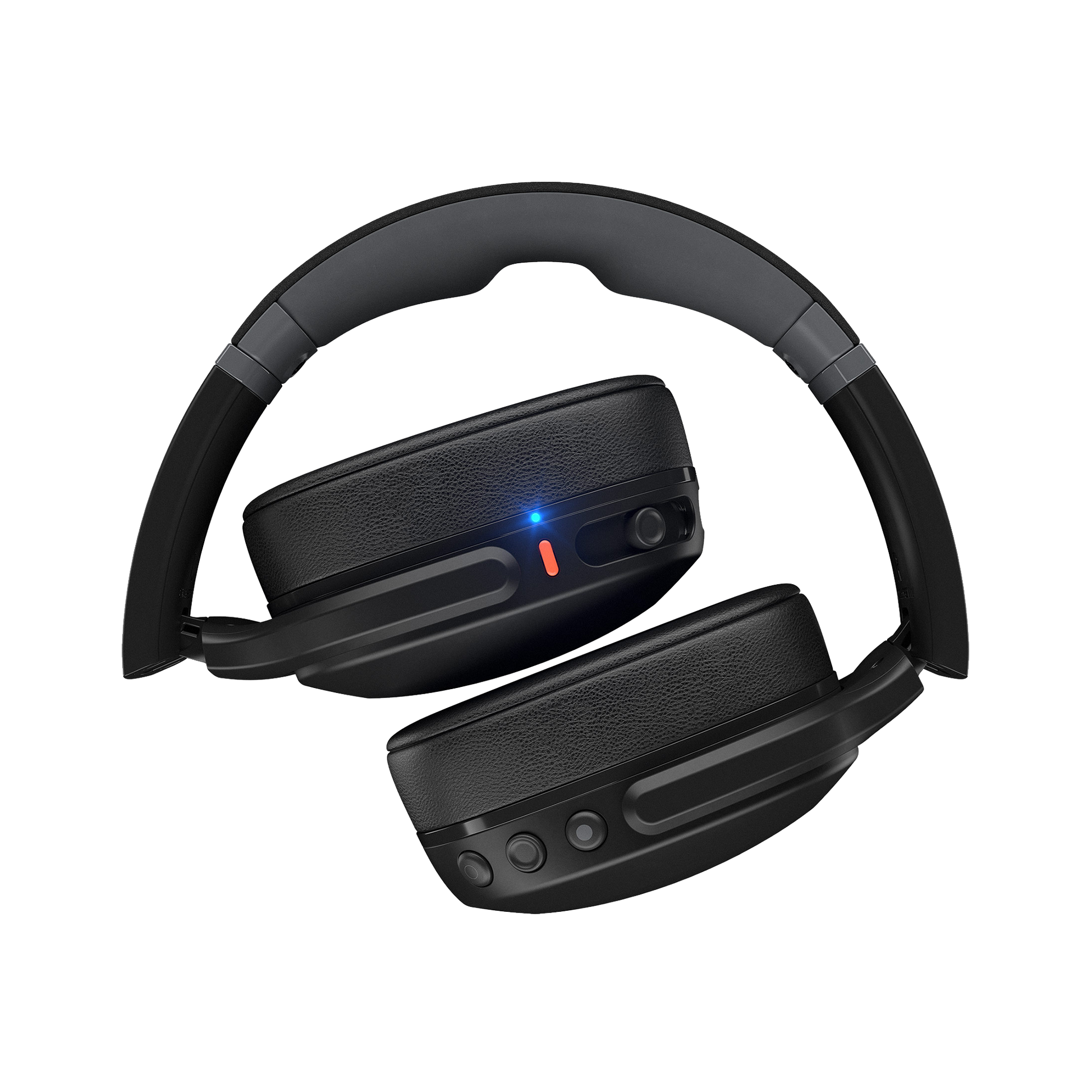 Black over-ear headphones on a white background | Dustbox