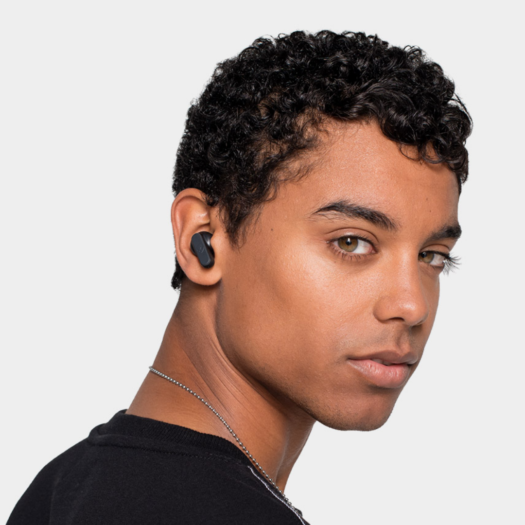Skullcandy Dime In-Ear Wireless Earbuds, 12 Hr Battery, Microphone, Works with iPhone Android and Bluetooth Devices - True Black 1 True Black | LS